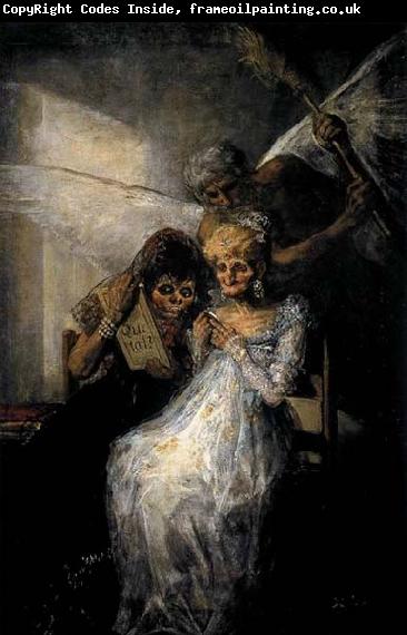 Francisco de goya y Lucientes Les Vieilles or Time and the Old Women